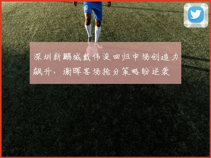 深圳新鹏城戴伟浚回归中场创造力飙升,谢晖客场抢分策略盼逆袭